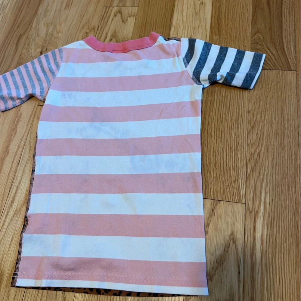 Hanna Andersson Pink and Brown Leopard Print Pajama Set - Size 8 - Picture 8 of 9